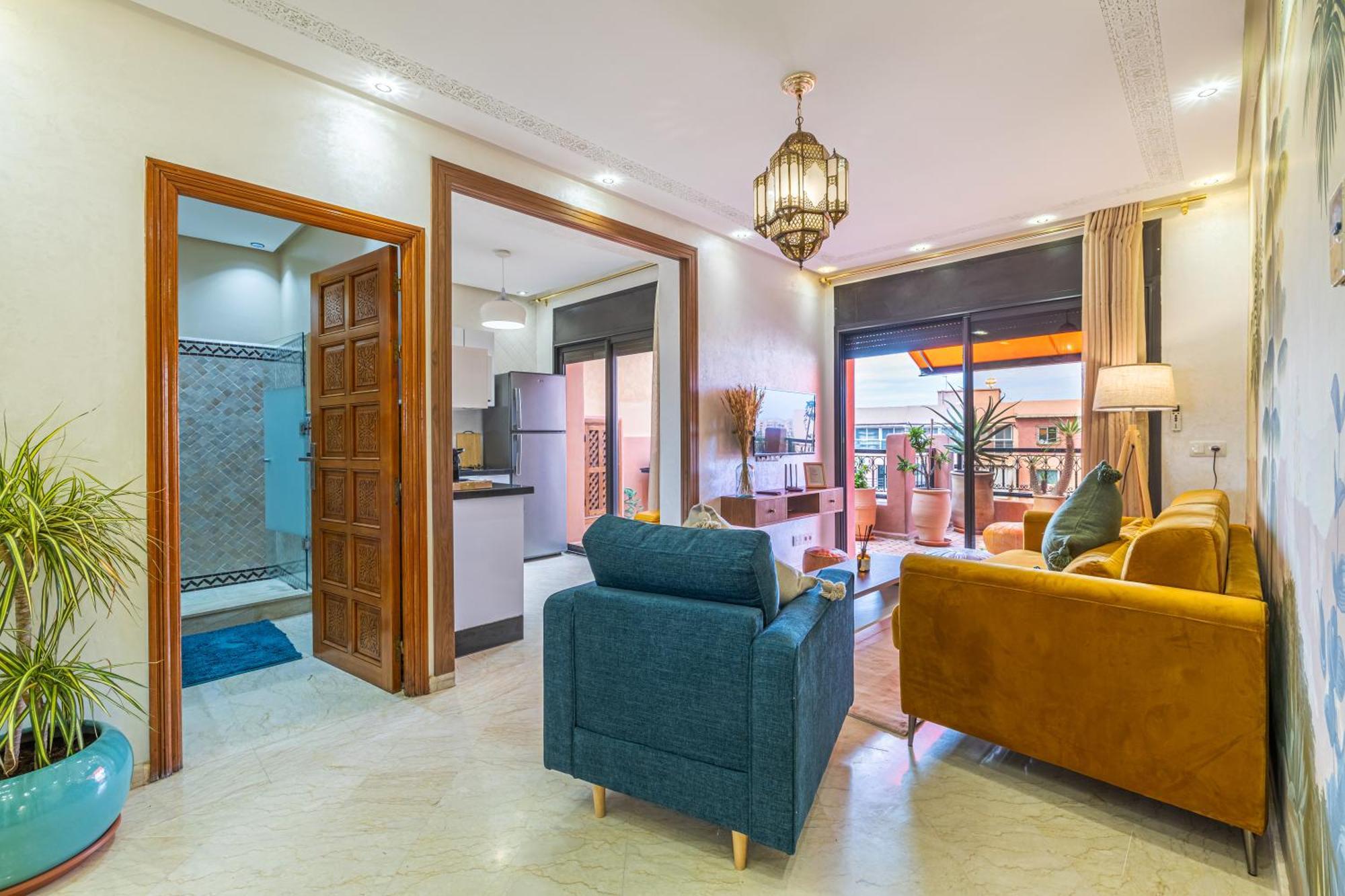 Le Jasmin - Appartement Authentique A Gueliz Marraquexe Exterior foto